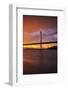 Shockingly Beautiful Morning, Oakland Bay Bridge, East San Francisco Bay Area, Lightning-Vincent James-Framed Photographic Print