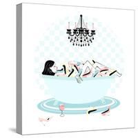 Shoe Bath-Martina Pavlova-Stretched Canvas