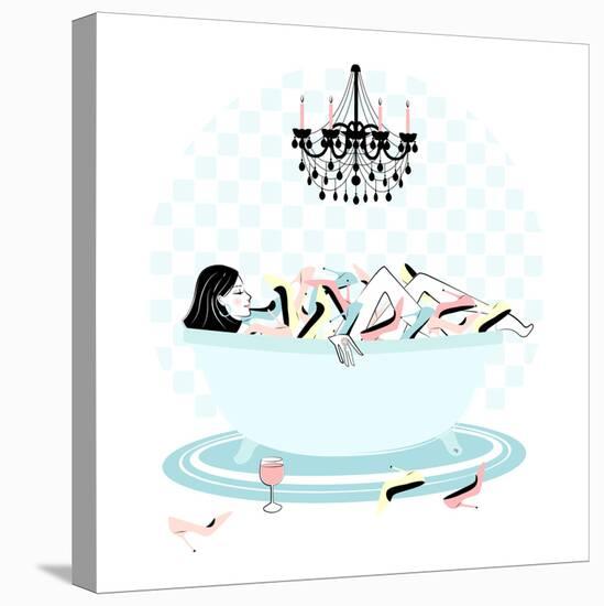 Shoe Bath-Martina Pavlova-Stretched Canvas