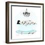 Shoe Bath-Martina Pavlova-Framed Art Print