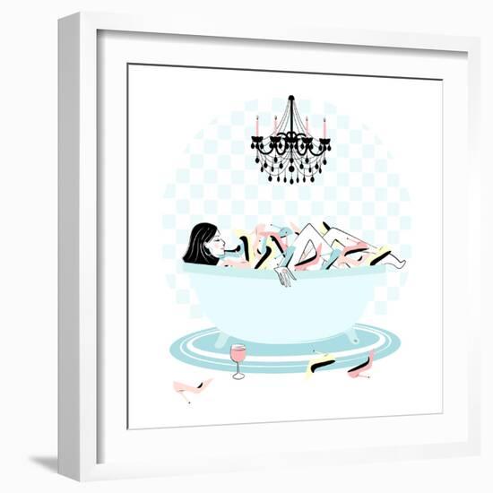 Shoe Bath-Martina Pavlova-Framed Art Print