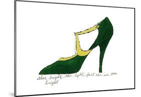 Shoe Bright, Shoe Light, First Shoe I've Seen Tonight, 1955-Andy Warhol-Mounted Art Print