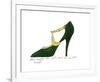 Shoe, c.1955 (Green and Yellow)-Andy Warhol-Framed Giclee Print