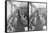Shoe Factory Workers-null-Framed Stretched Canvas