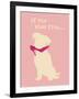 Shoe Fits - Pink Version-Dog is Good-Framed Art Print