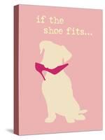 Shoe Fits - Pink Version-Dog is Good-Stretched Canvas