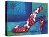 Shoe Flower-Fiona Stokes-Gilbert-Stretched Canvas