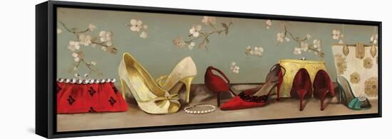 Shoe Lineup-Sloane Addison  -Framed Stretched Canvas