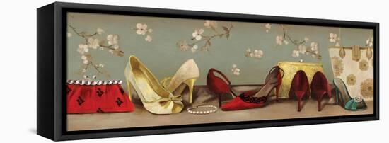 Shoe Lineup-Sloane Addison  -Framed Stretched Canvas