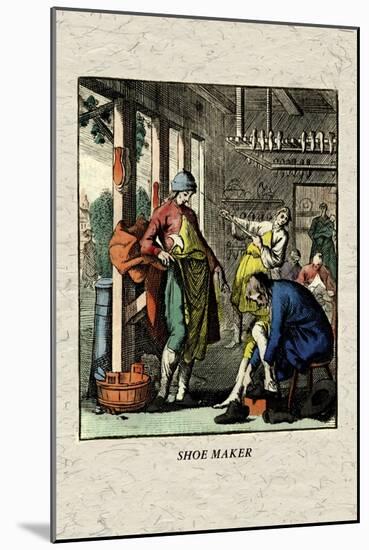 Shoe Maker-null-Mounted Art Print