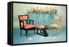 Shoe Store Furniture-null-Framed Stretched Canvas