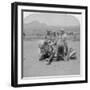 Shoeing Horses at Naauwpoort, South Africa, Boer War, 1900-Underwood & Underwood-Framed Giclee Print