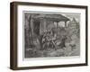 Shoeing Oxen and Horses at a Servian Smithy-Johann Nepomuk Schonberg-Framed Giclee Print
