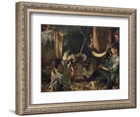 'Shoeing the Ox', c1910-John Singer Sargent-Framed Giclee Print