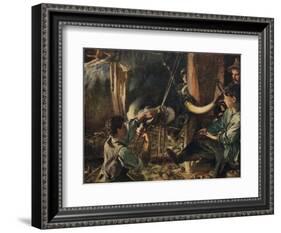 'Shoeing the Ox', c1910-John Singer Sargent-Framed Giclee Print