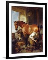 Shoeing-Edwin Henry Landseer-Framed Giclee Print