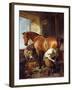 Shoeing-Edwin Henry Landseer-Framed Giclee Print