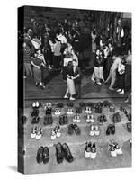 Shoeless Teenage Couples Dancing in HS Gym During a Sock Hop-Alfred Eisenstaedt-Stretched Canvas