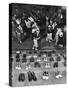 Shoeless Teenage Couples Dancing in HS Gym During a Sock Hop-Alfred Eisenstaedt-Stretched Canvas