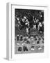 Shoeless Teenage Couples Dancing in HS Gym During a Sock Hop-Alfred Eisenstaedt-Framed Photographic Print