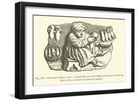 Shoemaker Fitting a Shoe-null-Framed Giclee Print