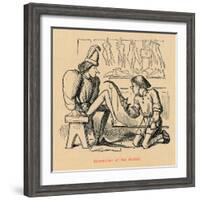 'Shoemaker of the Period',-John Leech-Framed Giclee Print