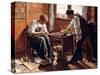 Shoemakers, the Two Givort Brothers, 1884-Maximilien Luce-Stretched Canvas