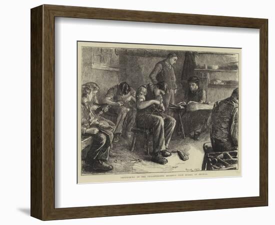 Shoemaking at the Philanthropic Society's Farm School at Redhill-Frank Holl-Framed Giclee Print