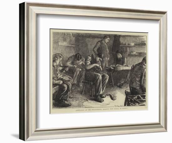 Shoemaking at the Philanthropic Society's Farm School at Redhill-Frank Holl-Framed Giclee Print