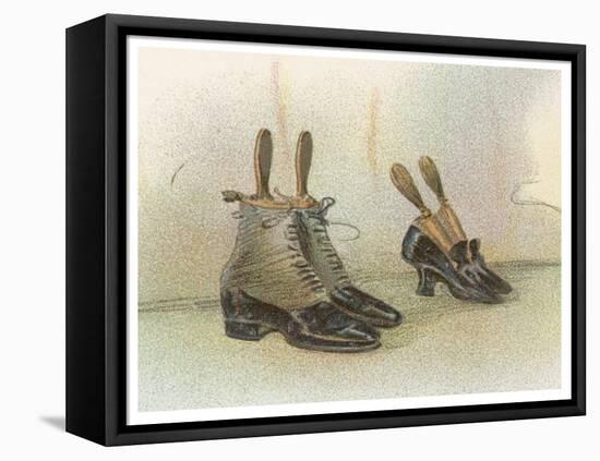 Shoes 1899-Dudley Hardy-Framed Stretched Canvas