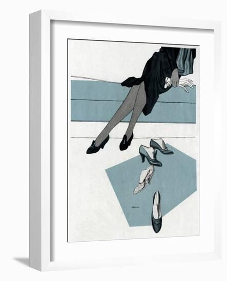 Shoes by Perugia 1931-null-Framed Art Print