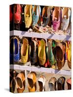 Shoes for Sale in Downtown Center of the Pink City, Jaipur, Rajasthan, India-Bill Bachmann-Stretched Canvas