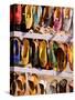 Shoes for Sale in Downtown Center of the Pink City, Jaipur, Rajasthan, India-Bill Bachmann-Stretched Canvas