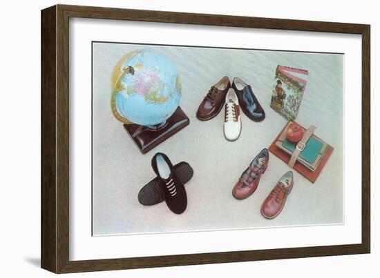 Shoes for Schoolchildren-null-Framed Art Print