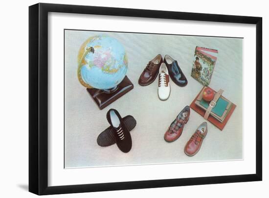 Shoes for Schoolchildren-null-Framed Art Print