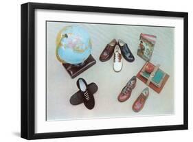 Shoes for Schoolchildren-null-Framed Art Print