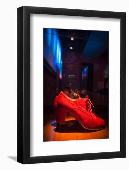 Shoes in a museum, Museo Del Baile Flamenco, Seville, Andalusia, Spain-null-Framed Photographic Print