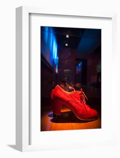 Shoes in a museum, Museo Del Baile Flamenco, Seville, Andalusia, Spain-null-Framed Photographic Print