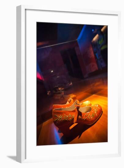 Shoes in a museum, Museo Del Baile Flamenco, Seville, Andalusia, Spain-null-Framed Photographic Print