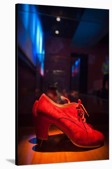 Shoes in a museum, Museo Del Baile Flamenco, Seville, Andalusia, Spain-null-Stretched Canvas