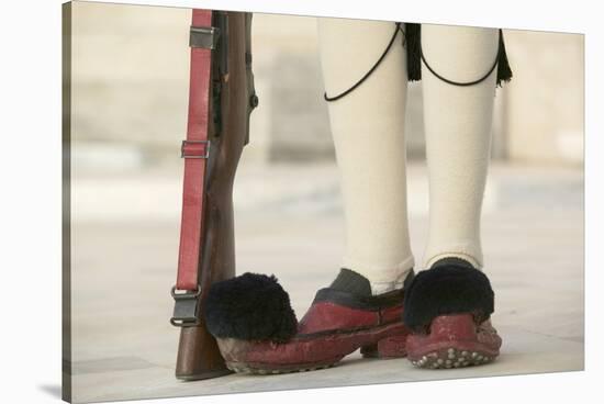 Shoes of Traditional Greek Evzone Infantry Guard Uniform-Jon Hicks-Stretched Canvas