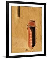 Shoes outside side door into the Mosque at Djenne, Mali, West Africa-Janis Miglavs-Framed Photographic Print