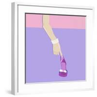 Shoes & Pearls-Puntoos-Framed Art Print