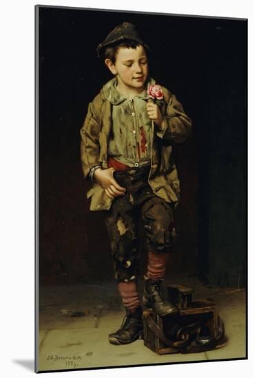 Shoeshine Boy, 1884-John George Brown-Mounted Giclee Print