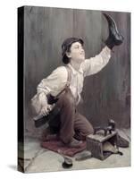 Shoeshine Boy-Karl Witkowski-Stretched Canvas