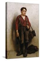 Shoeshine Boy-John George Brown-Stretched Canvas