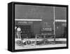 Shoeshine Stand, Southeastern U.S.-Walker Evans-Framed Stretched Canvas