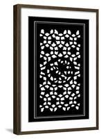 Shoji Screen in Ebony II-Vision Studio-Framed Art Print