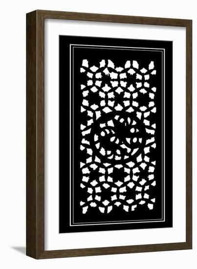 Shoji Screen in Ebony II-Vision Studio-Framed Art Print