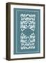 Shoji Screen in Teal I-Vision Studio-Framed Art Print